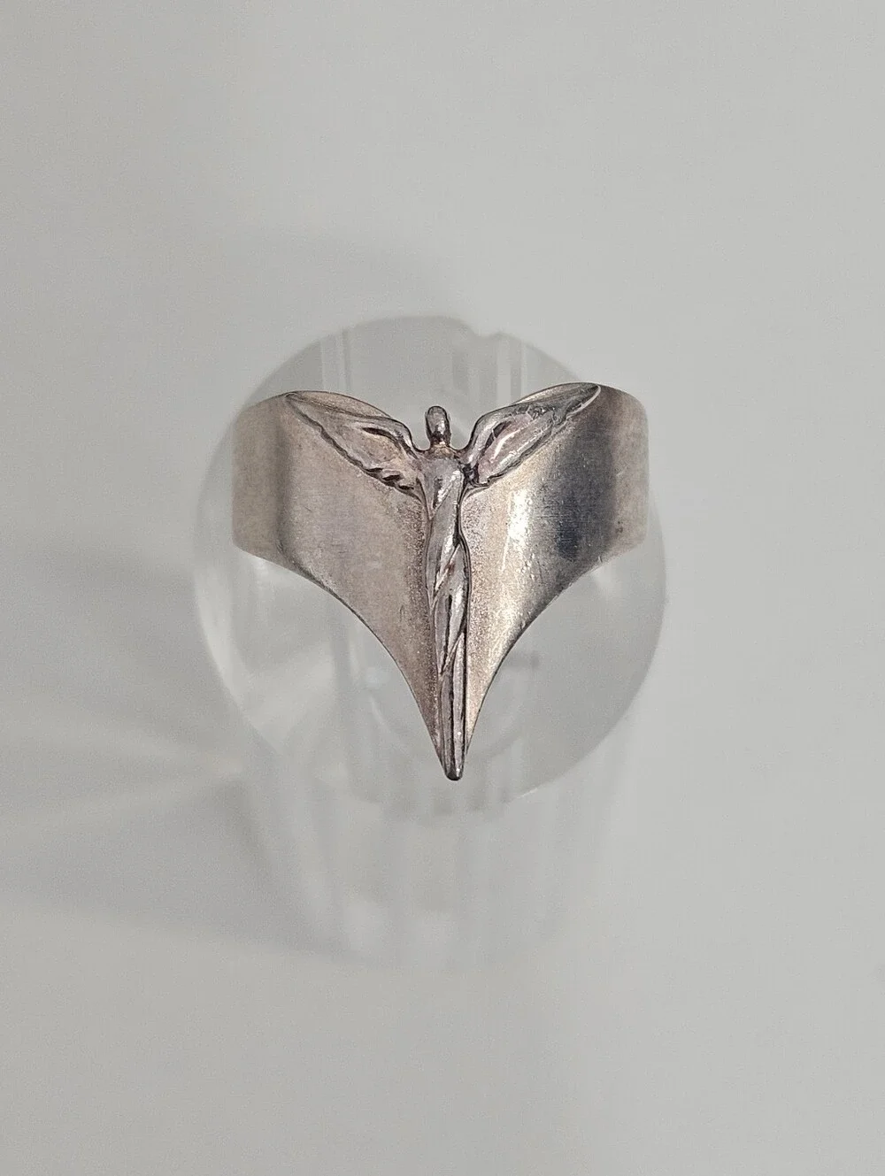 925 Lavaggi Angel Sterling Silver Ring Size 8 US